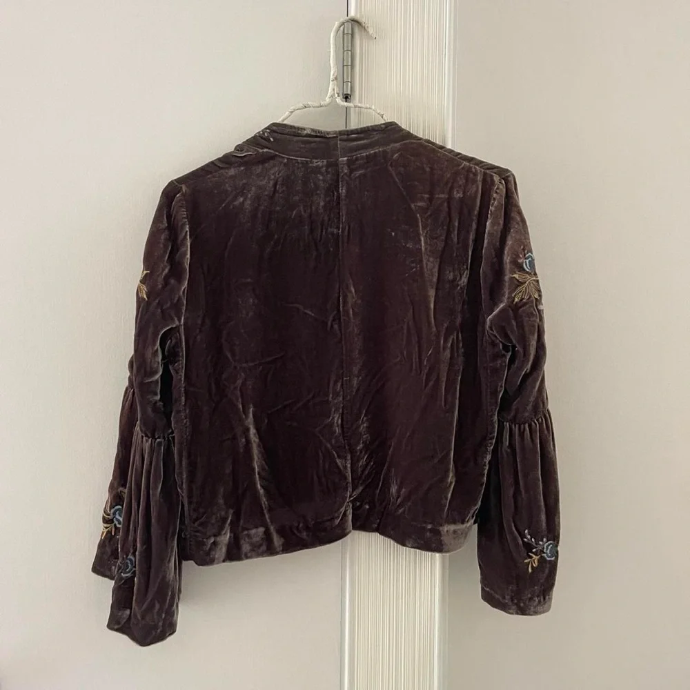 Johnny Was Brown Blazer / Cardigan - Picture 3 of 4